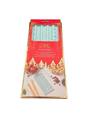 CWC Cook With Color Pie Crust Mold 10.5" X 4.75" Lattice Pastry Dough Press New